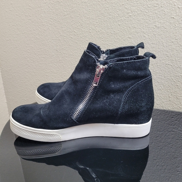 Steve Madden Wedgie Hidden Wedge Suede High Top Sneakers Size 11 - Picture 6 of 11